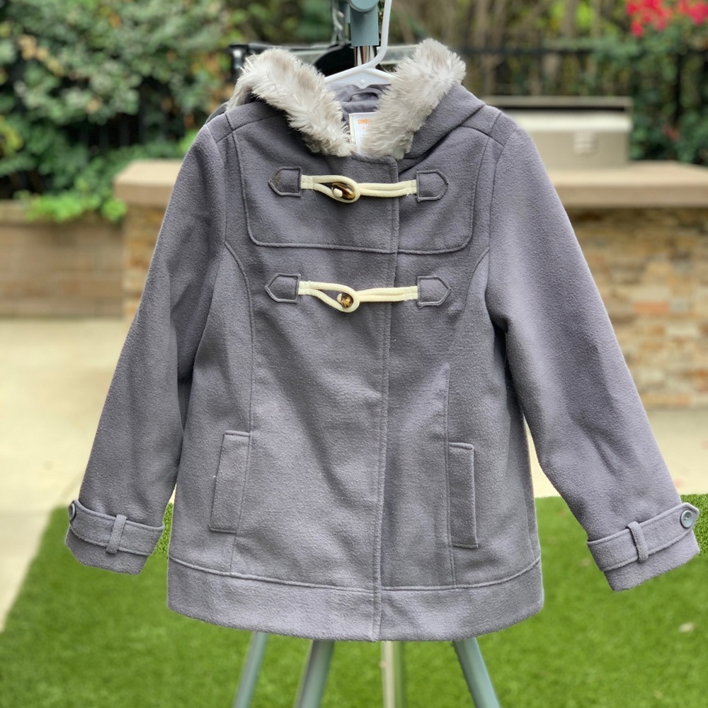 Gray, Gymboree Coat, Size S (5-6)